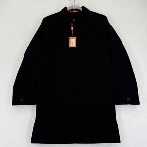 Tallia Black Coat Jacket Size 16R/28 New With Tags Blazer Overcoat